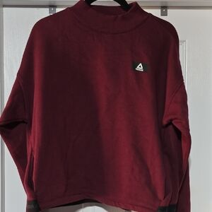 Reebok Maroon High Neck Sweatshirt
